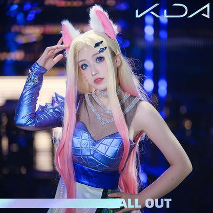 LOL KDA ALL OUT Ahri Cosplay Costume Halloween Costume