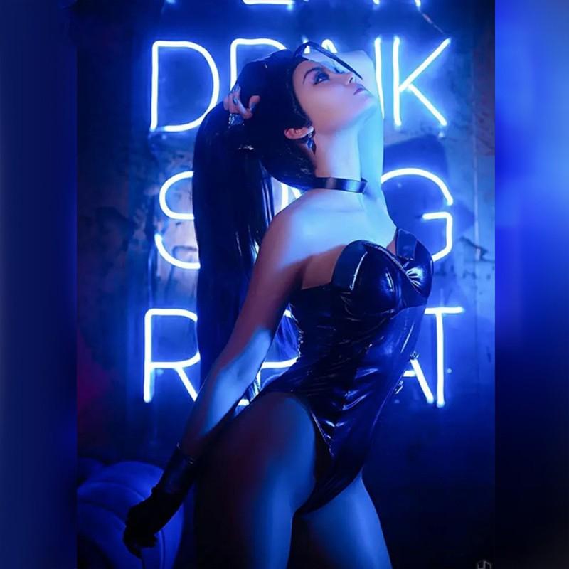 LOL KDA Kaisa Fanart Bunny Girl Cosplay Costume