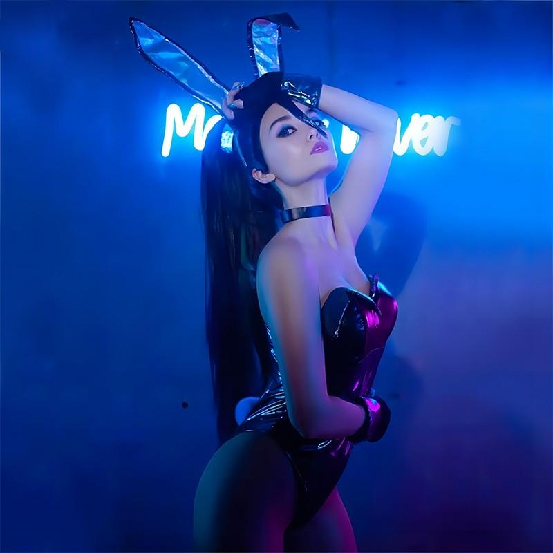 LOL KDA Kaisa Fanart Bunny Girl Cosplay Costume