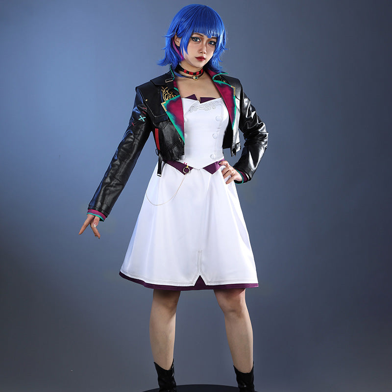 LOL League of Legends Arcane Season 2 Universe Jinx Powder Dress Cosplay Costume