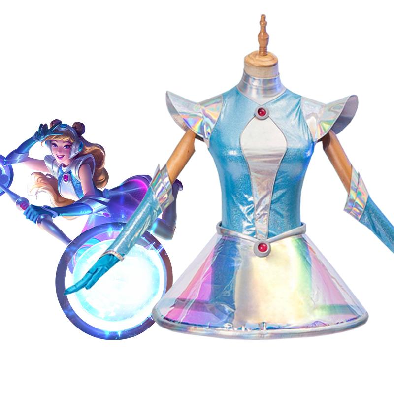 LOL  Space Groove Lux Cosplay Costume And Wigs