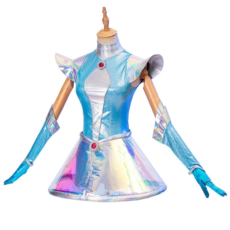 LOL  Space Groove Lux Cosplay Costume And Wigs