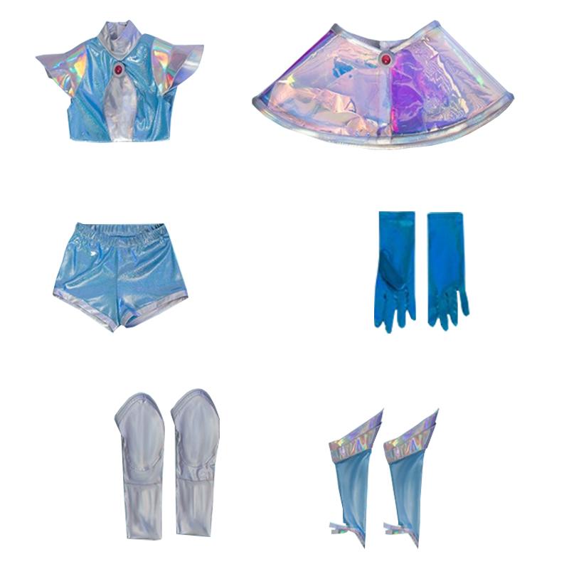 LOL  Space Groove Lux Cosplay Costume And Wigs
