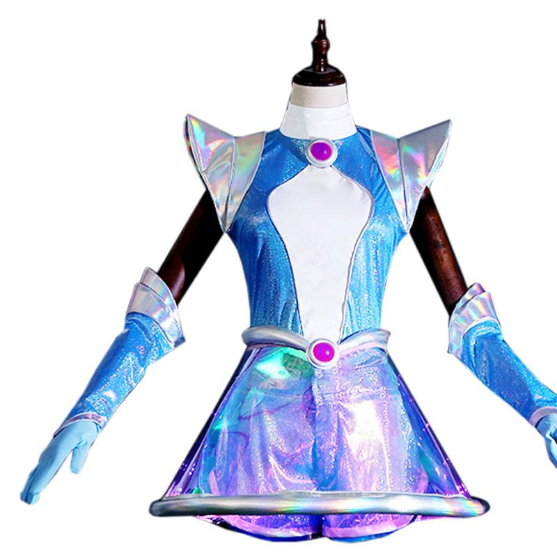 LOL  Space Groove Lux Cosplay Costume And Wigs