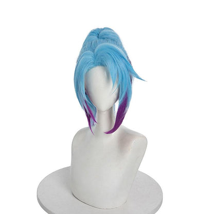 LOL Star Guardian Akali Blue Mixed Purple Cosplay Wigs Halloween wig
