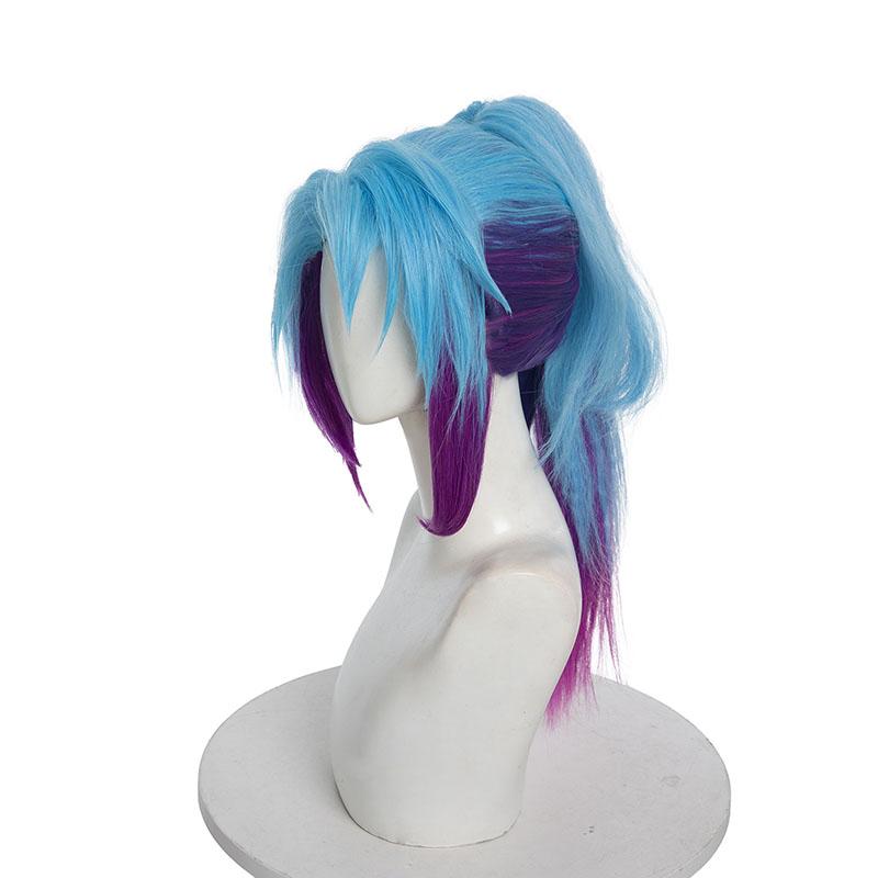 LOL Star Guardian Akali Blue Mixed Purple Cosplay Wigs Halloween wig