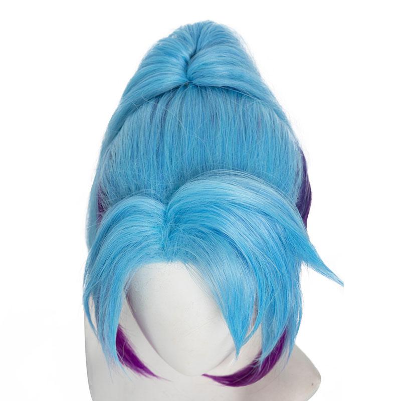 LOL Star Guardian Akali Blue Mixed Purple Cosplay Wigs Halloween wig