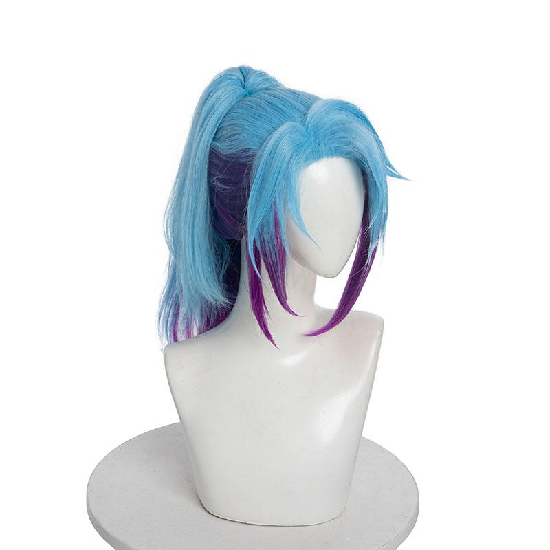 LOL Star Guardian Akali Blue Mixed Purple Cosplay Wigs Halloween wig