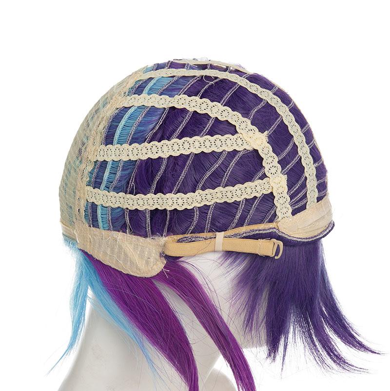 LOL Star Guardian Akali Blue Mixed Purple Cosplay Wigs Halloween wig
