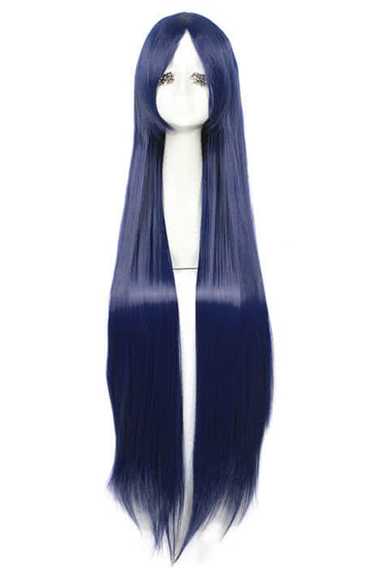 LOL the Nine-Tailed Fox Ahri Long Deep Blue Game Cosplay Woman Wigs