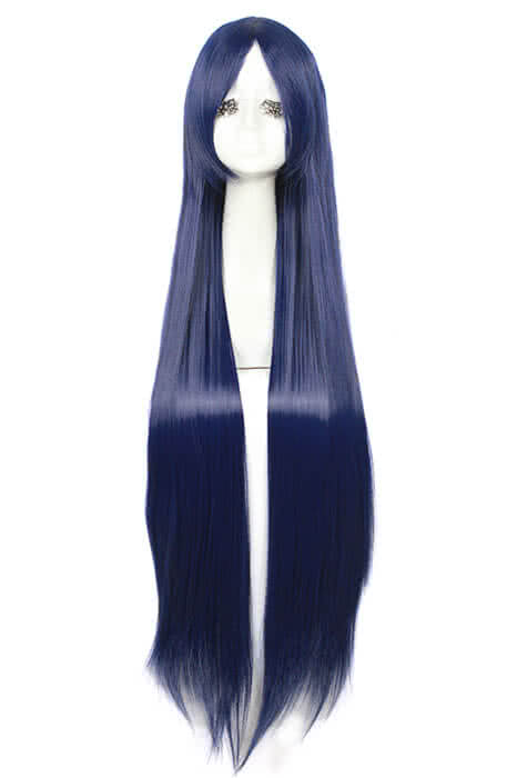 LOL the Nine-Tailed Fox Ahri Long Deep Blue Game Cosplay Woman Wigs