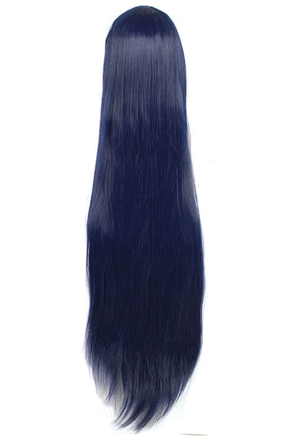 LOL the Nine-Tailed Fox Ahri Long Deep Blue Game Cosplay Woman Wigs