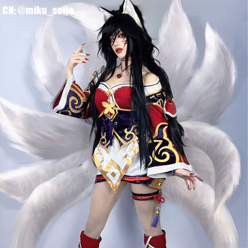 LOL The Nine Tailed Fox Ahri Cosplay Costume
