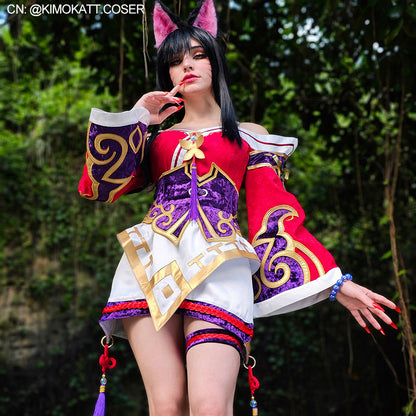 LOL The Nine Tailed Fox Ahri Cosplay Costume