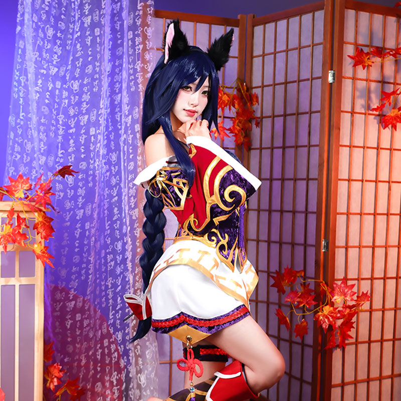 LOL The Nine Tailed Fox Ahri Cosplay Costume