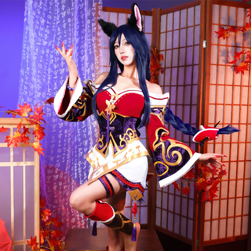 LOL The Nine Tailed Fox Ahri Cosplay Costume