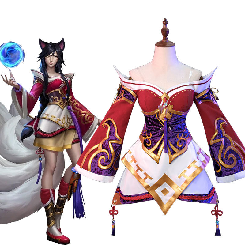 LOL The Nine Tailed Fox Ahri Cosplay Costume