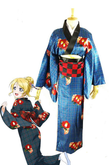 Love Live! Kimono Ayase Eli  Shichi Fukujin Cosplay Costume