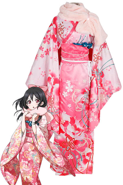 Love Live School Idol Project Nico Yazawa kimono Cosplay Costume