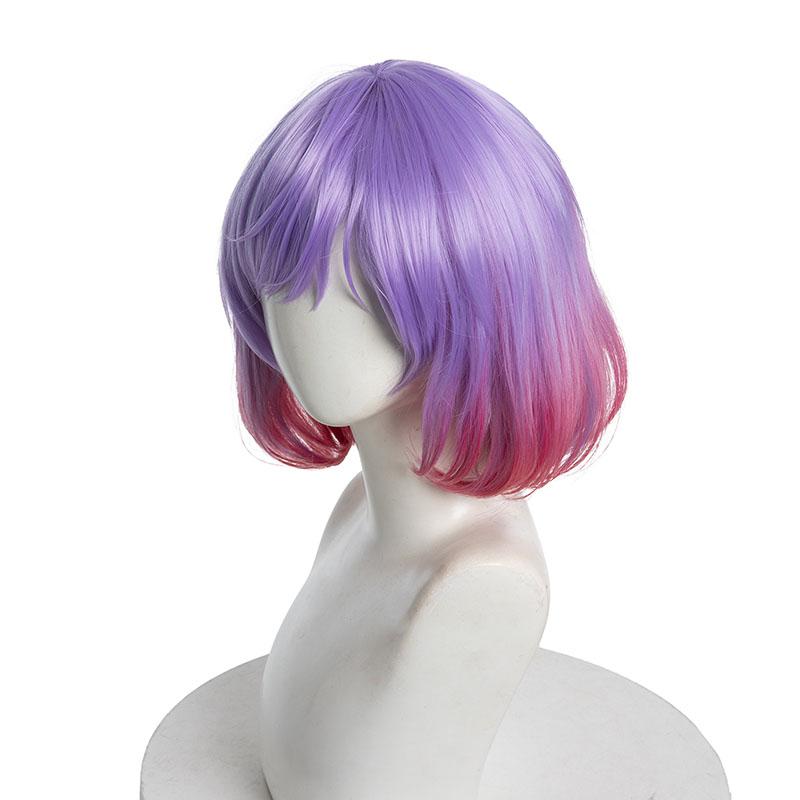 Astrum Luna Pink Purple Gradient Short Bob Cosplay Wigs