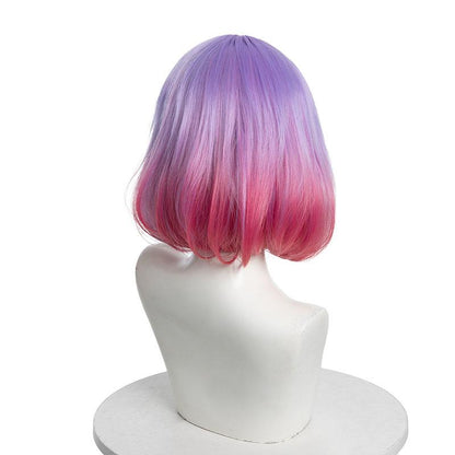 Astrum Luna Pink Purple Gradient Short Bob Cosplay Wigs