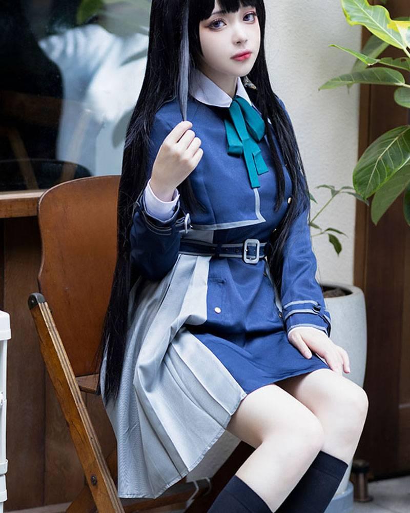 Lycoris Recoil Takina Inoue Black Straight Cosplay Wigs