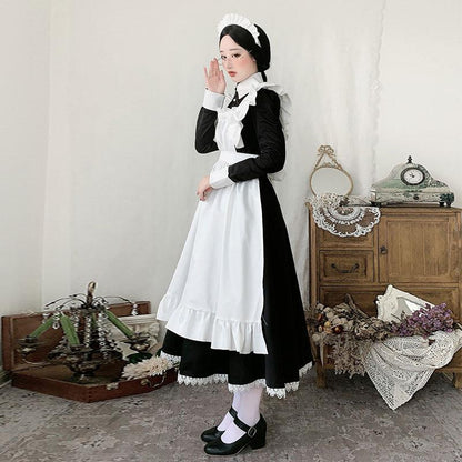 Maid Outfit Cute Uniform Long Sleeve And Short Sleeve Cosplay Costume