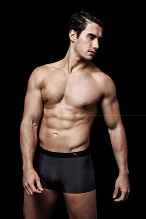 Mens Vinylon Fiber Seamless Boxer Briefs Underwear 2 Pack