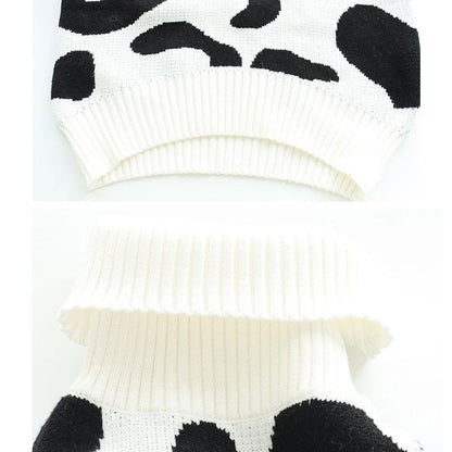 Japanese Milk Cow High Neck Backless Sexy Sweater Underwear