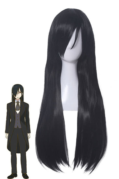 Miss Kobayashi's Dragon Maid Fafnir Long Black Cosplay Wigs