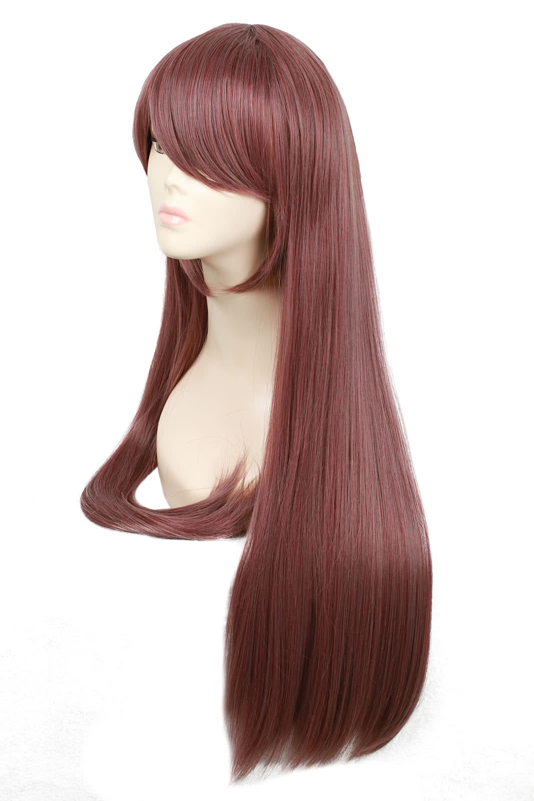 75cm Long Straight  Auburn Cosplay Wig