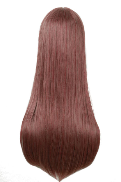 75cm Long Straight  Auburn Cosplay Wig