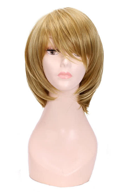 Love Live! Hanayo Koizumi Golden Short Cosplay Wigs Straight BOB Women Full Hair
