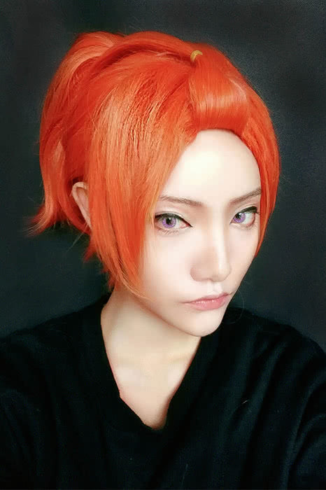 Haduki You Anime Cosplay Wigs Short Orange Wigs  ML226