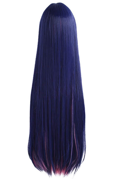 Panty & Stocking with Garterbelt Anarchy Stocking Long Straight Indigo Pink Cosplay Wigs
