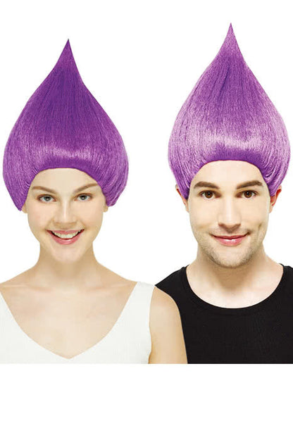 Movie Trolls Branch and Poppy 4 Colors Cosplay Hair Short Synthetic Cosplay Wigs