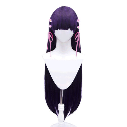 My Happy Marriage Saimori Miyo Dark Purple Cosplay Wig