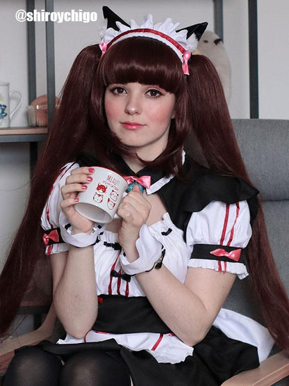 NEKOPARA Chocolat 110 cm Long Brown Cosplay Wigs