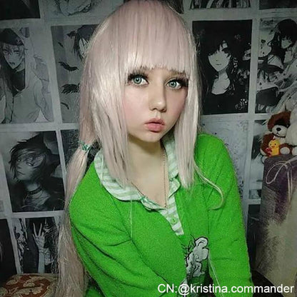 NEKOPARA Vanilla 110 cm Long Light Pink Cosplay Wigs