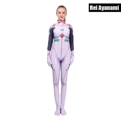 Neon Genisis Evangelion Rei Ayanami / Asuka / Makinami Plugsuit Cosplay Costume