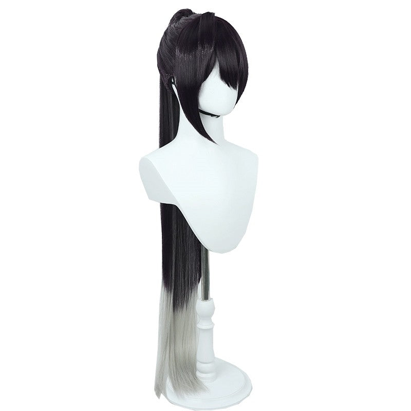 Nikke Goddess Of Victory Sin Black Mixed Grey Cosplay Wigs