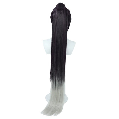 Nikke Goddess Of Victory Sin Black Mixed Grey Cosplay Wigs