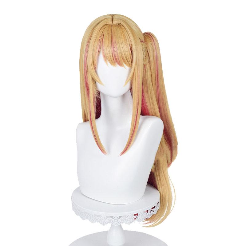Oshi no Ko Ruby Hoshino Blonde Mixed Red Cosplay Wigs