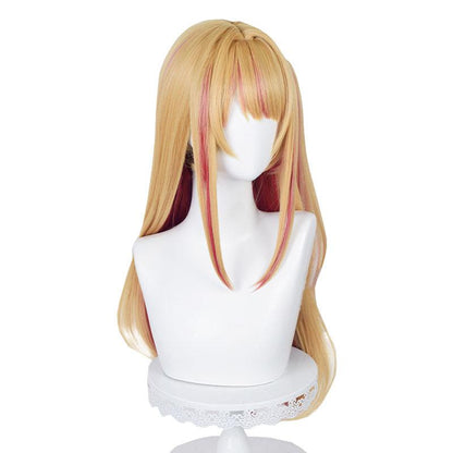 Oshi no Ko Ruby Hoshino Blonde Mixed Red Cosplay Wigs