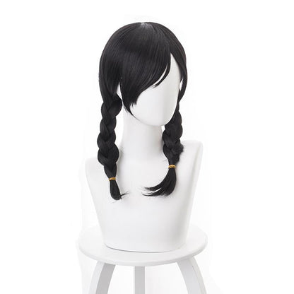 OW Academy D?Va Hana Song Black ponytail Cosplay Wigs