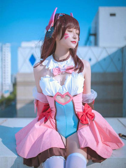 OW Game D.Va DVA Hana Song Colleague Cosplay Costume