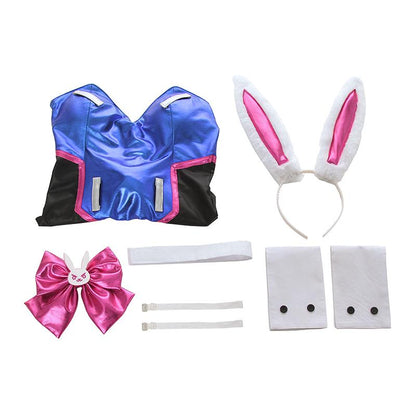 OW Game D.Va DVA Hana Song  Bunny girl Cosplay Costume