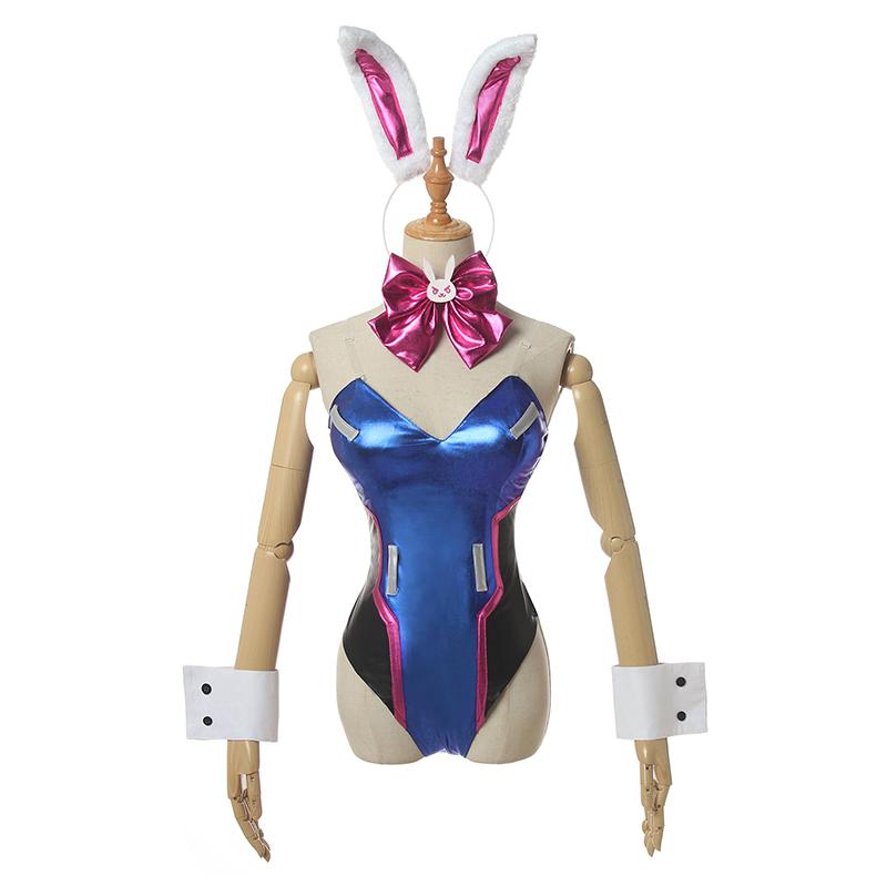 OW Game D.Va DVA Hana Song  Bunny girl Cosplay Costume