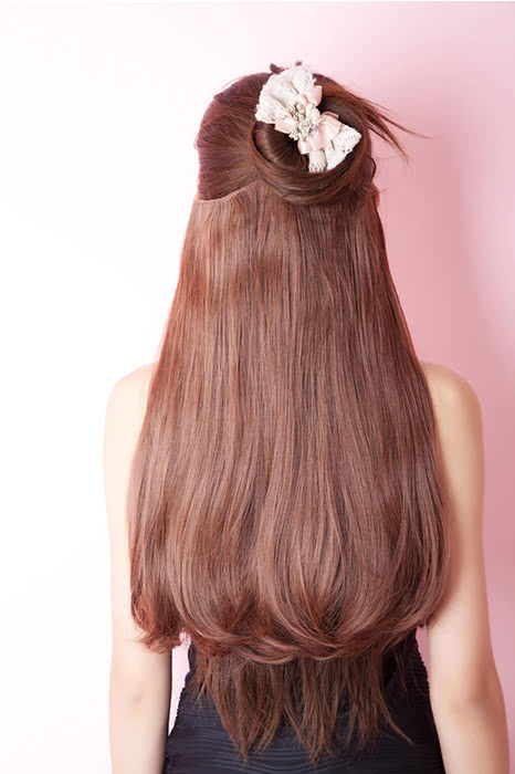 7 Colors Clip-In Straight Heat-Resistant Fiber Extension
