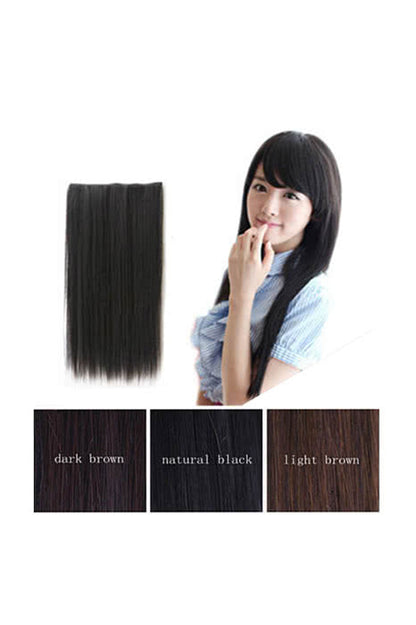 7 Colors Clip-In Straight Heat-Resistant Fiber Extension